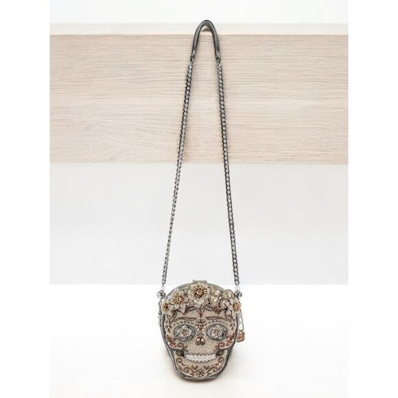 NWT Mary Frances Bag #24-136 “Shining Skull” Beaded Bag - Picture 4 of 7